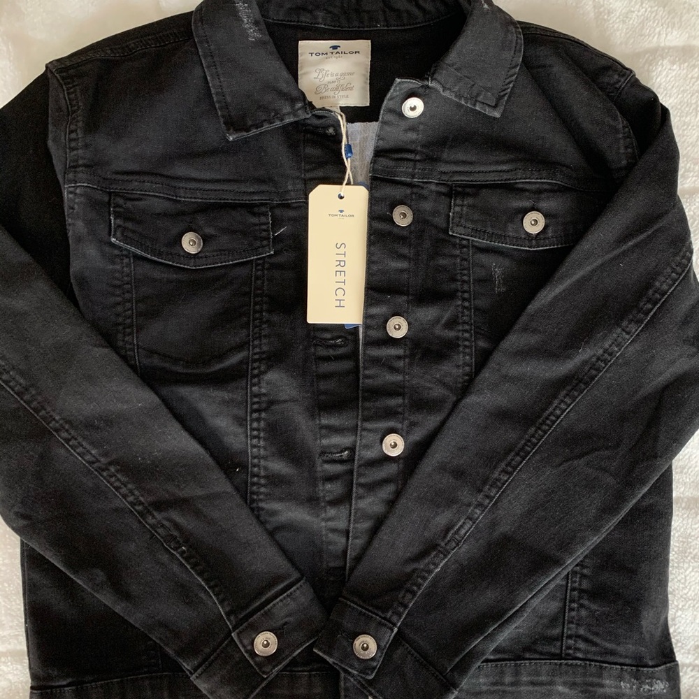 TOM TAILOR BLACK DENIM JACKET